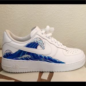 Nike Shoes Air Force 1 Custom Fire Water Poshmark